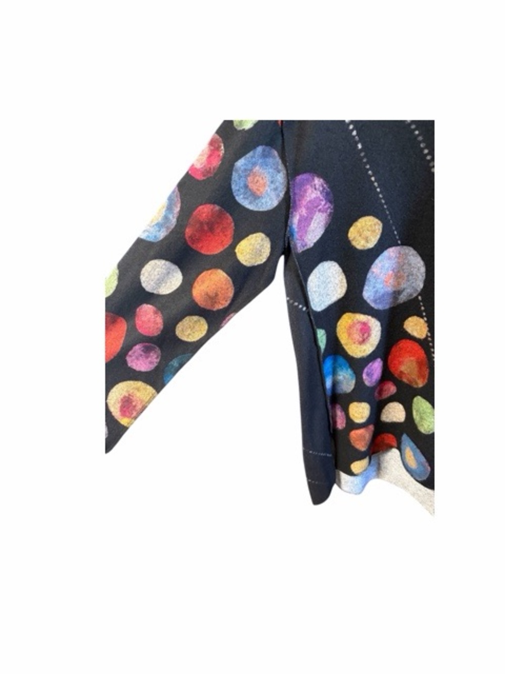 Trisha Tyler Colorful Artsy Dot‎ High-Low Tunic Top - Picture 4 of 6